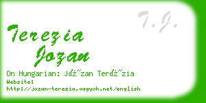 terezia jozan business card